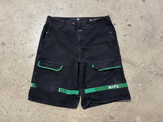 Marithe Francois Girbaud MFG Shuttle Denim Jhorts - Black /Green Size 44