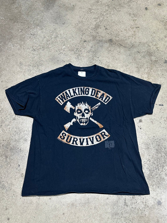 2012 Walking Dead Survivor Tee - Black Size XL
