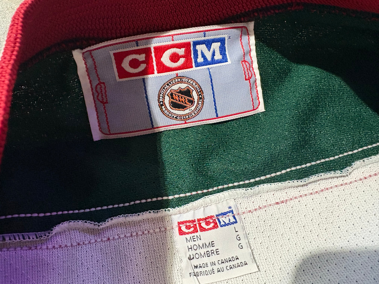 90s CCM Phoenix Coyotes Jersey - White Size Large