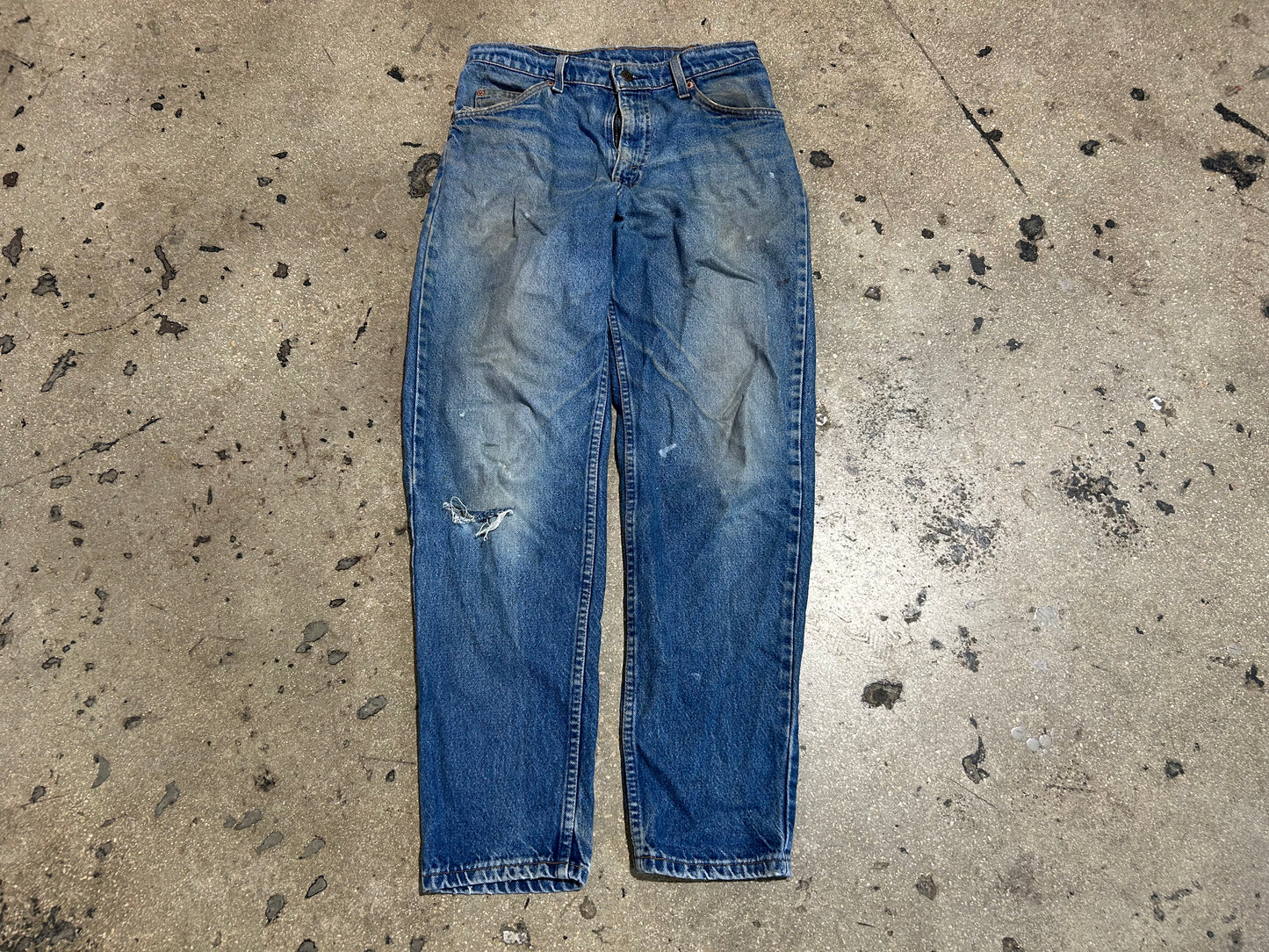 Levis 550 Orange Tab Jeans - Blue Size 30x30(con)