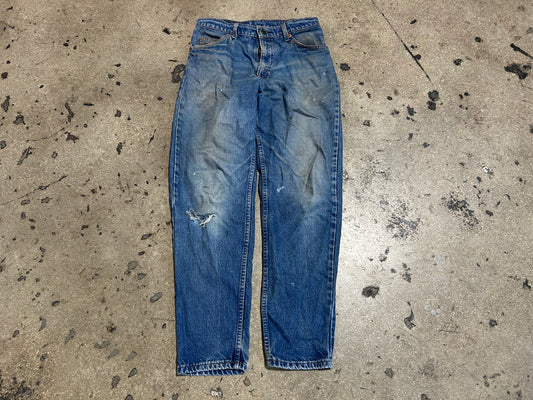 Levis 550 Orange Tab Jeans - Blue Size 30x30(con)
