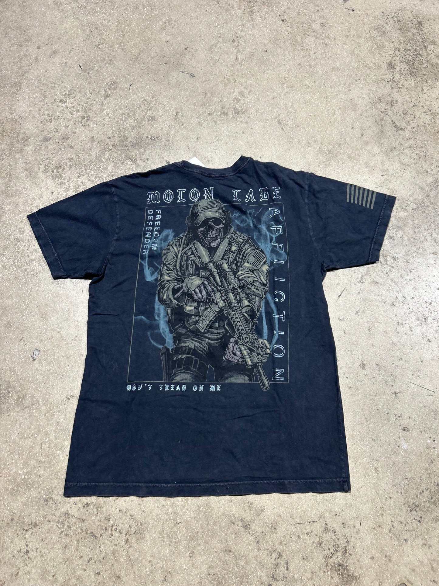 Affliction Freedom Defender Tee - Black Size Large