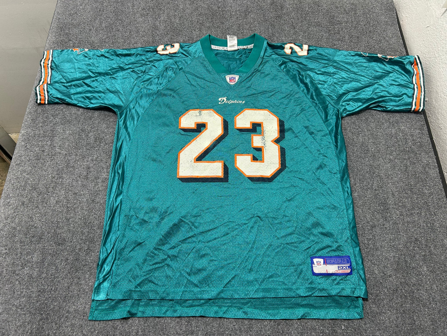 Miami Dolphins Ronnie Brown Football Jersey #23 - Teal Size XXL(con)