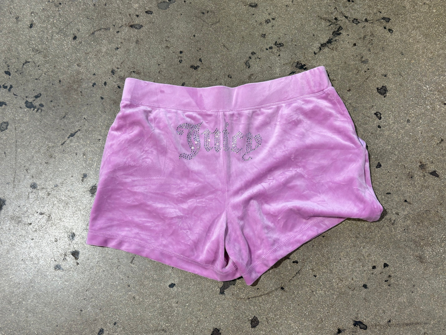 Juicy Couture Velour Hoodie/Shorts Set - Pink Size Large