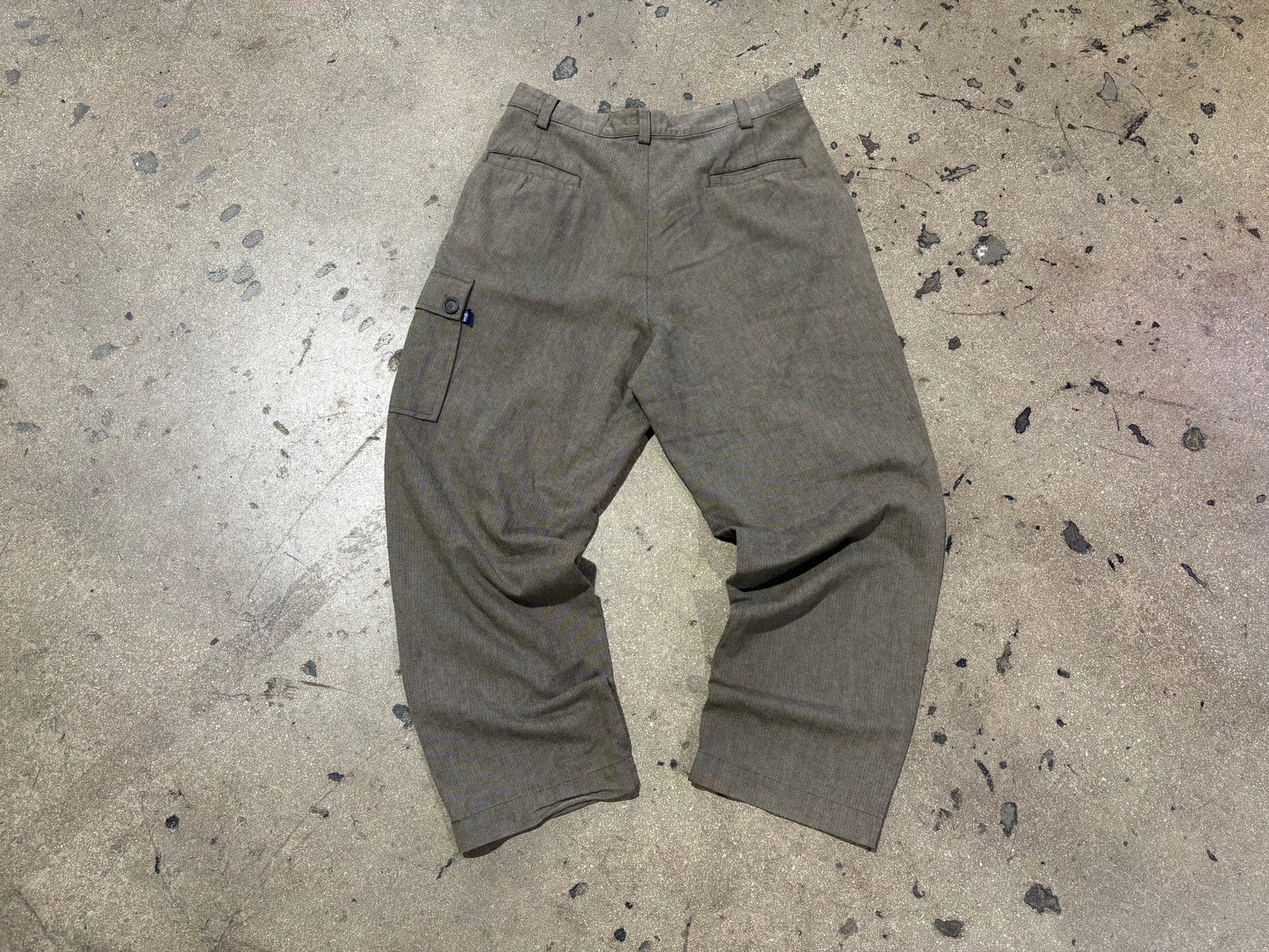 90s Stussy Cotton Cargo Pants - Brown Size 34