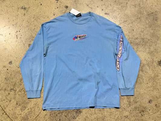 2002 Zum Speed Got Boost? Honda Acura Integra Long Sleeve L/S Tee - Baby Blue Size XL