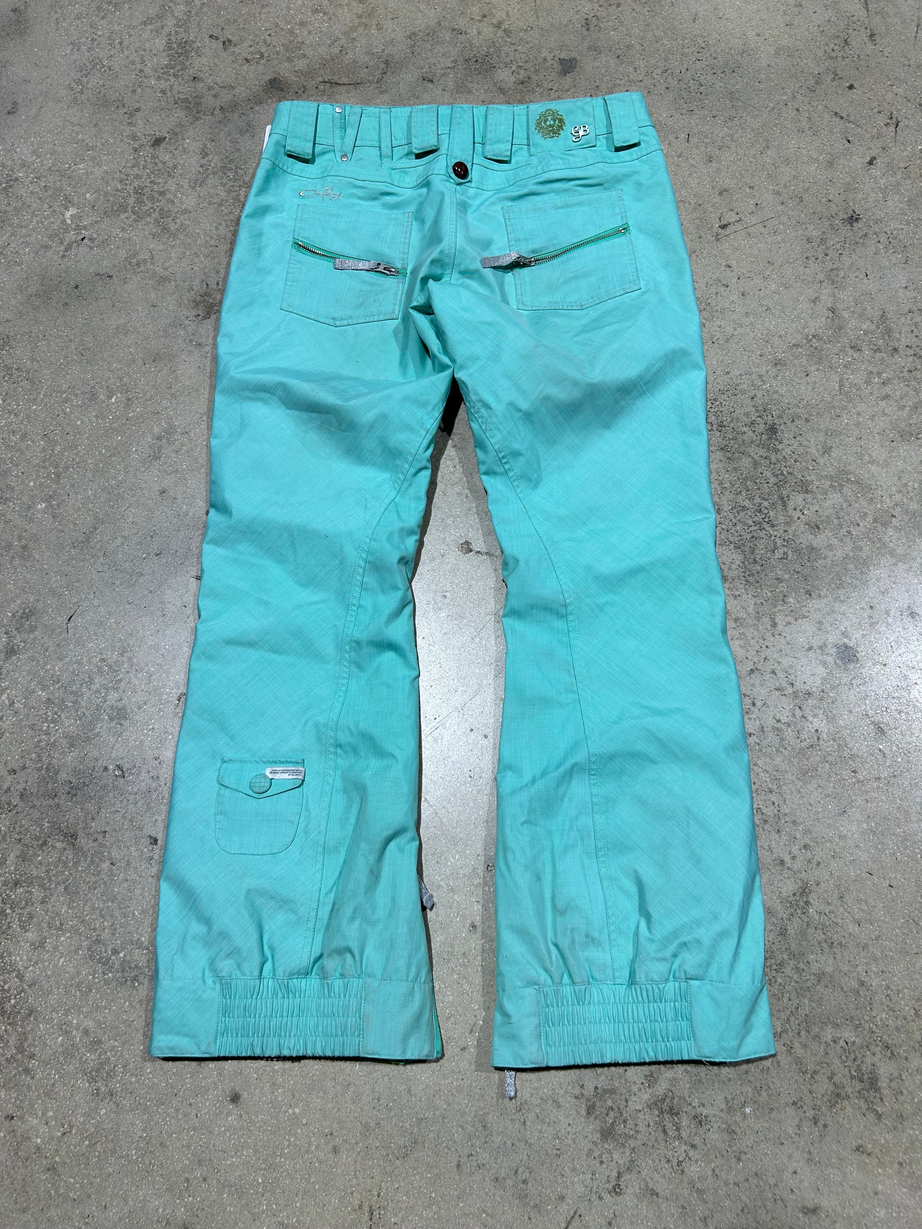 Oakley Ski Pants - Turquoise Size Medium – Yesterday Miami