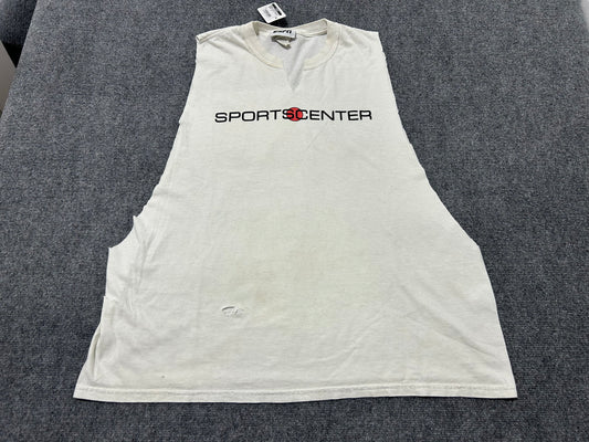 ESPN Sportscenter Quote Cutoff Tee - White Size XXL