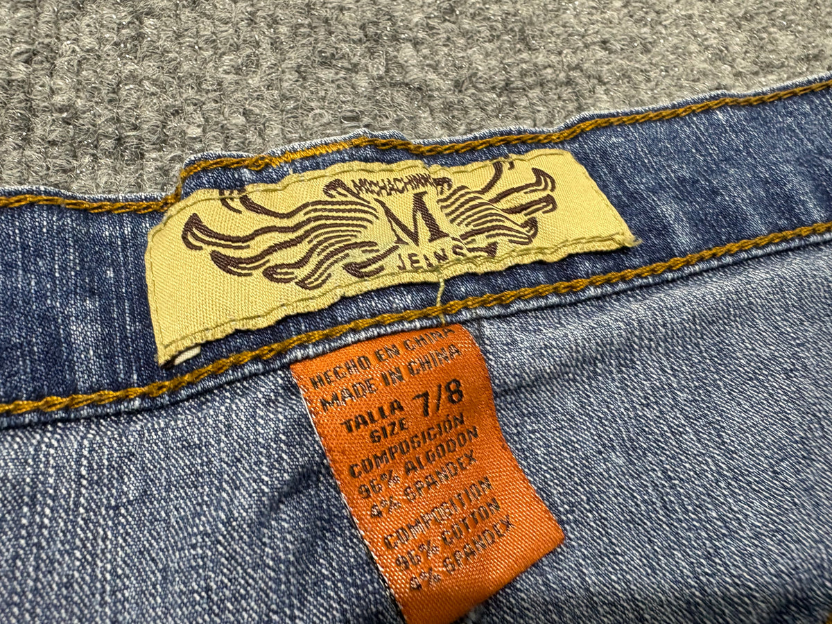 Mochachinno Denim Skirt - Blue Size 7/8