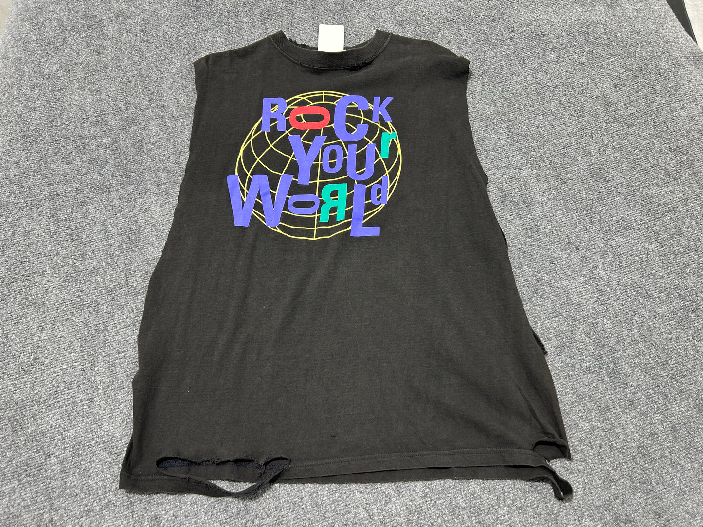 Cutoff Sleeveless Rock N Roll Hall Of Fame Tee - Black Size XL