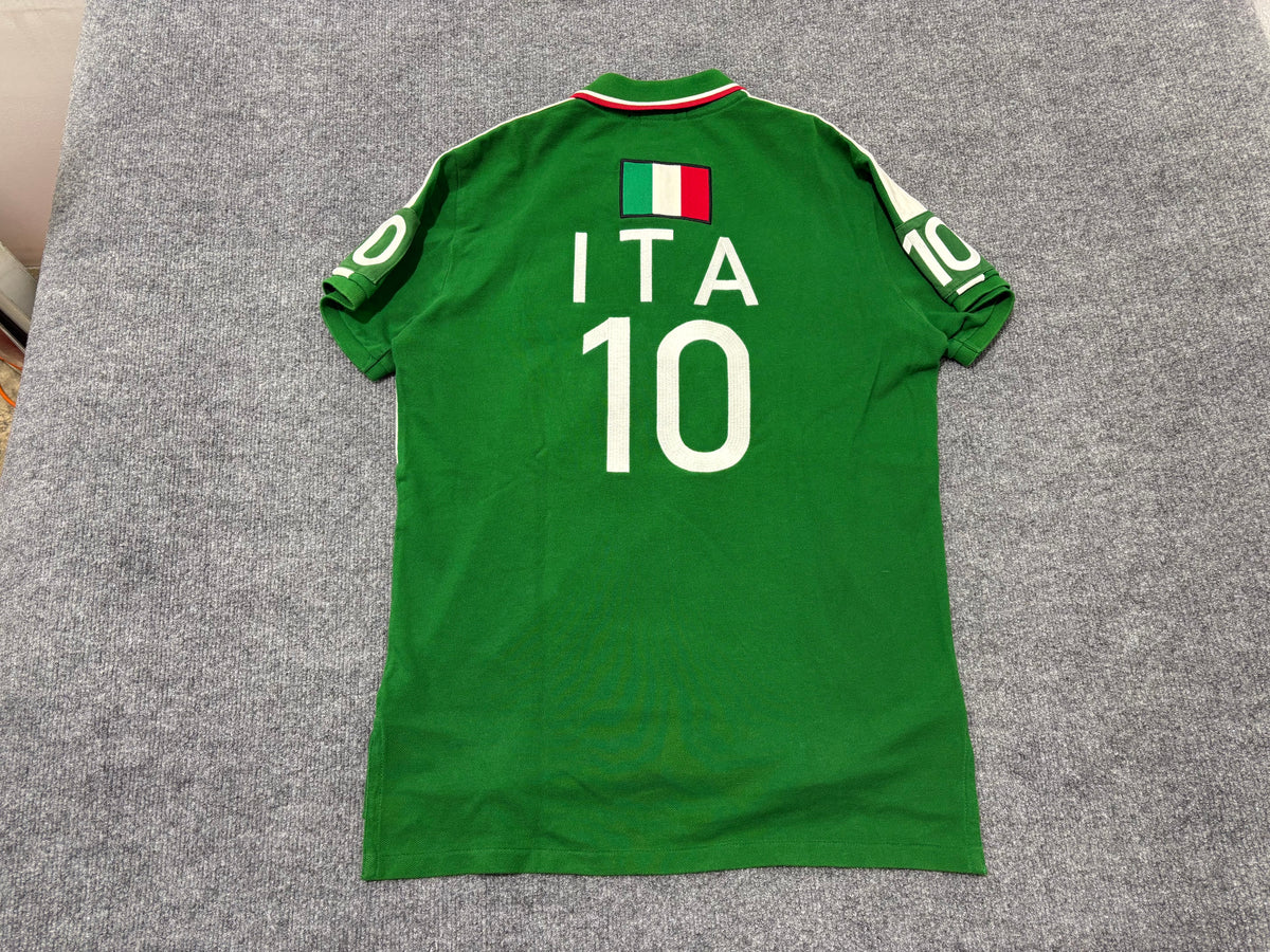 Polo Ralph Lauren #10 Italy Rugby Polo - Green Size Medium