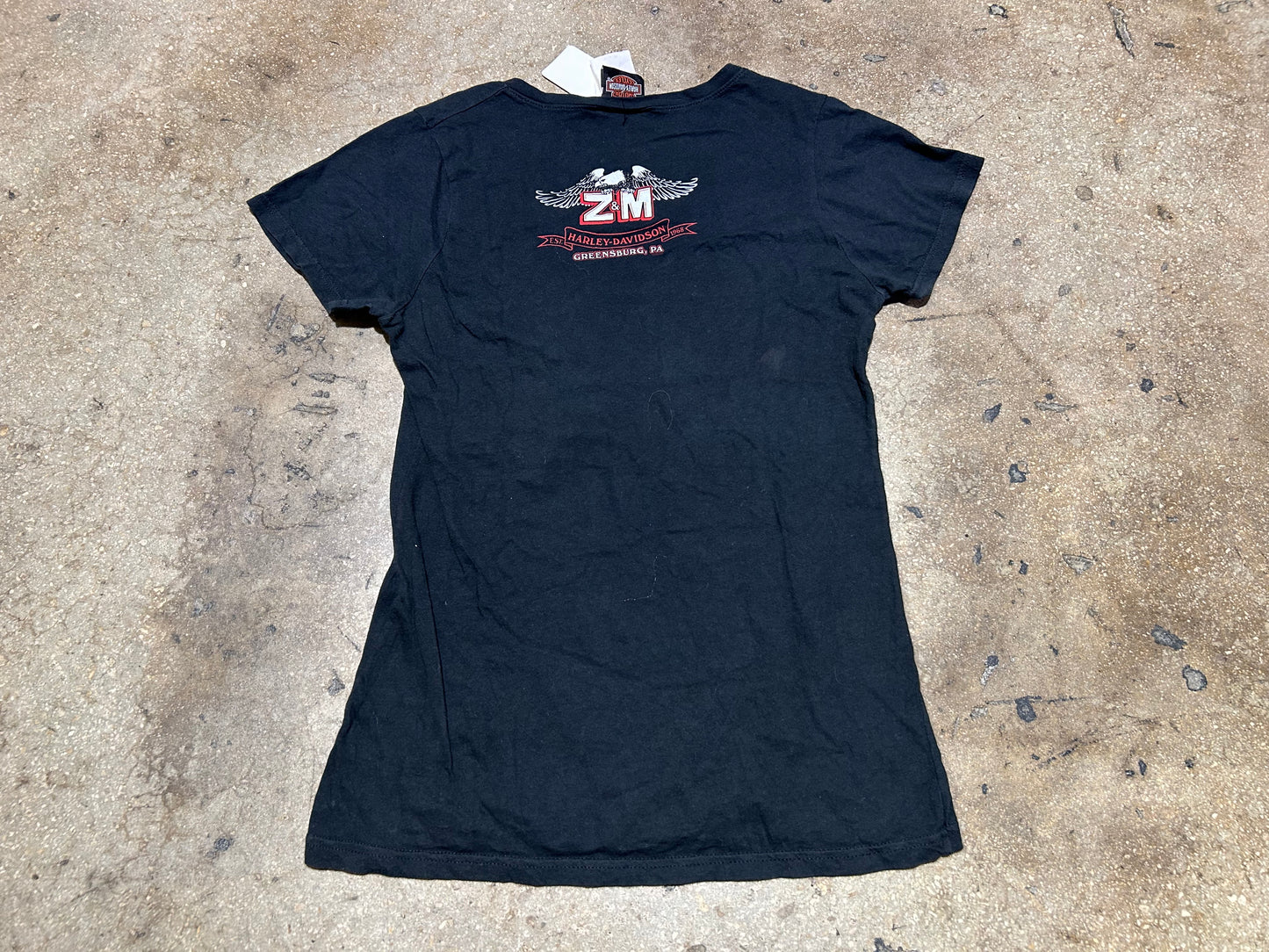 WMNS Harley Davidson Nothing But Naughty Tee - Black Size Large