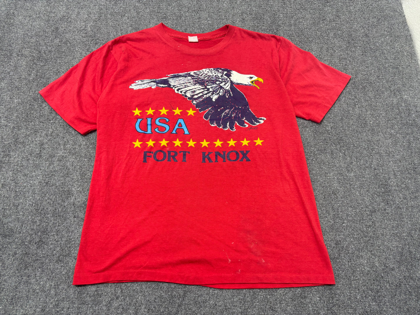 USA Fort Knox Eagle Tee - Red Size XL