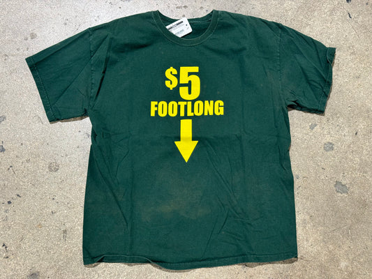 Parody $5 Footlong Tee - Green Size Large