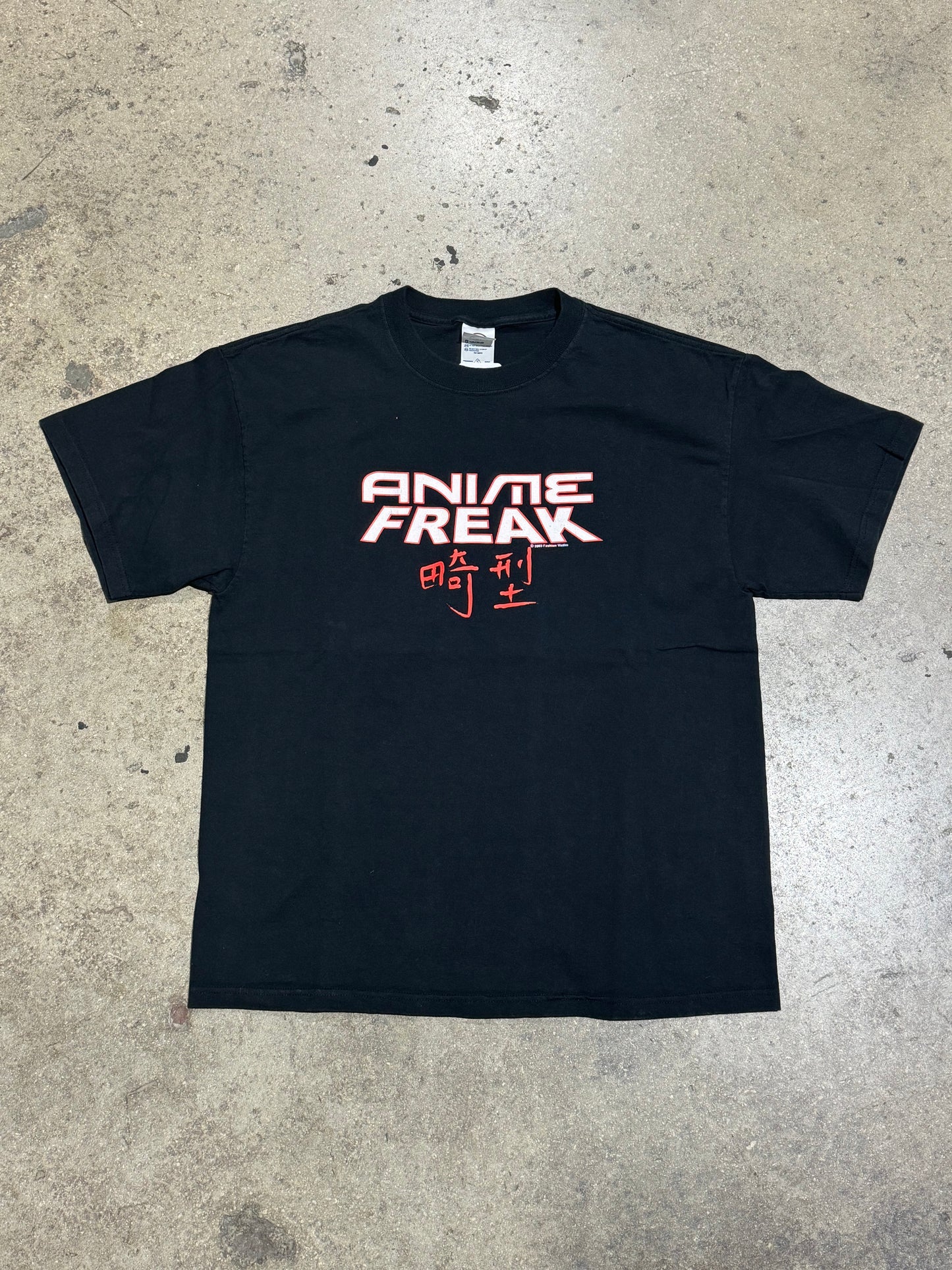 2003 Anime Freak Tee - Black Size Large