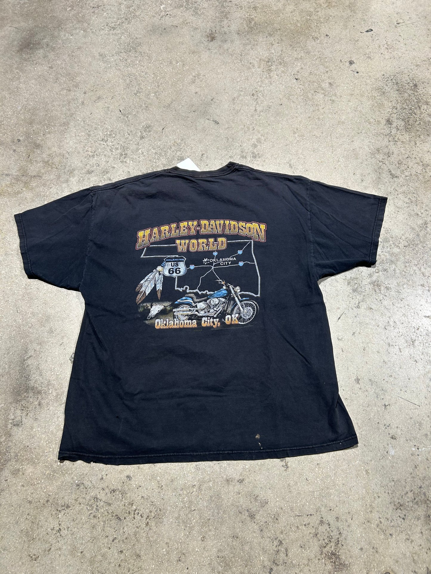2005 Harley Davidson World Tee - Black Size XXL