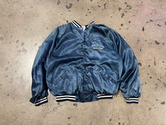 North Lauderdale Academy High Satin Jacket - Navy Size XXL