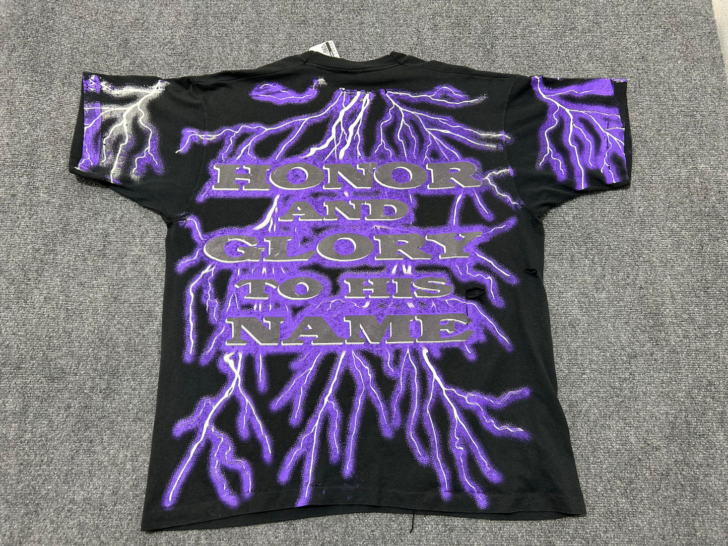 Great God Lighting AOP Tee - Black Size XL