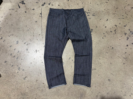 Sean John Raw Baggy Denim Jeans - Dark Navy Size 34 x 30