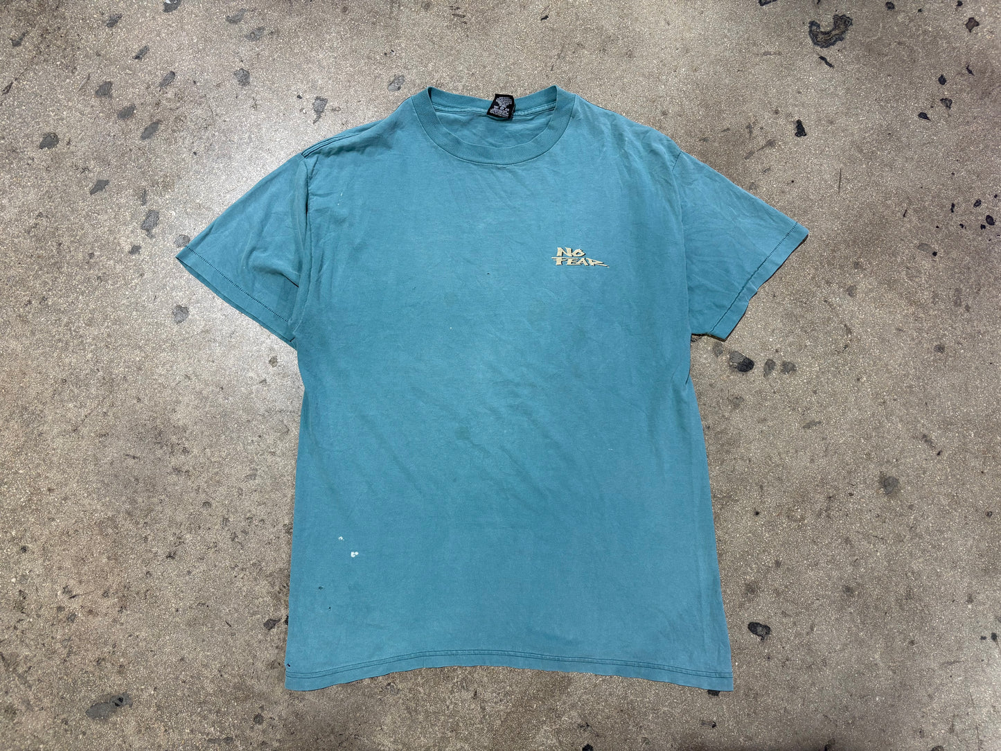 No Fear Come Out and Play Tee - Faded Teal Size XL