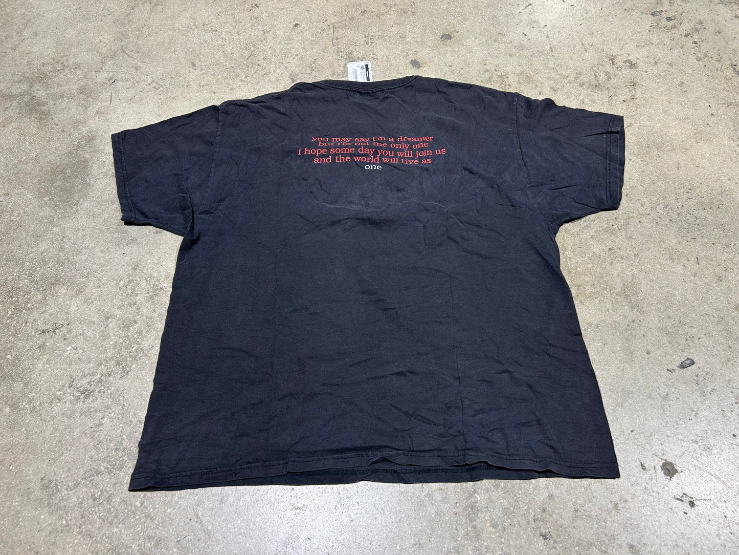 John Lennon Some Would Say Im Dreamer Tee - Black Size XL
