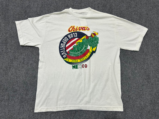 Chivas Mexican Soccer Club Tee - White Size XL