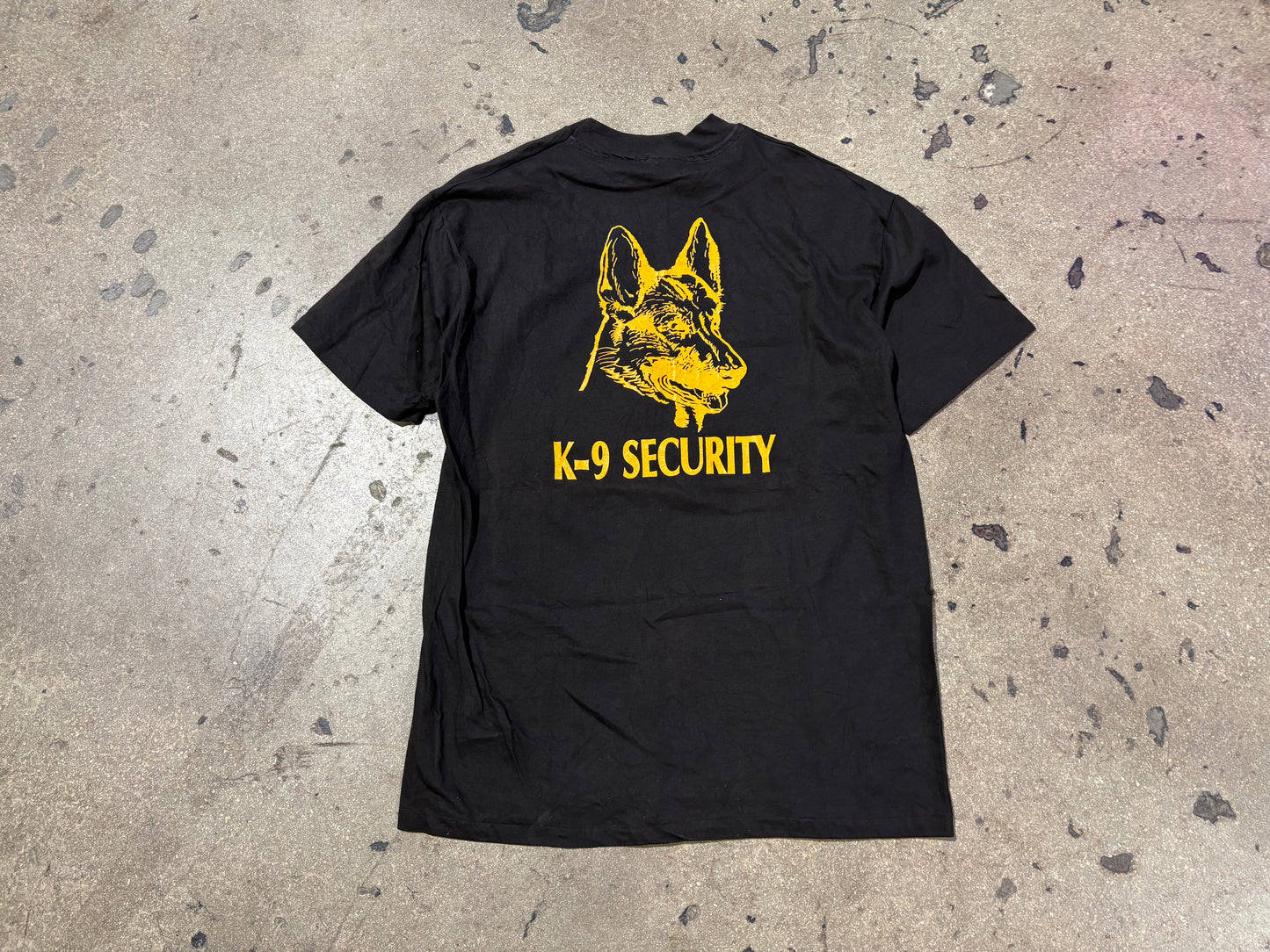K-9 Security Tee - Black Size Large