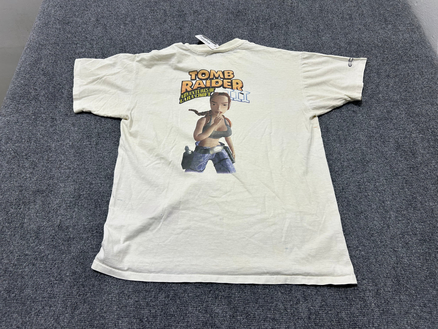 Tomb Raider 3 Game Tee - White Size Large