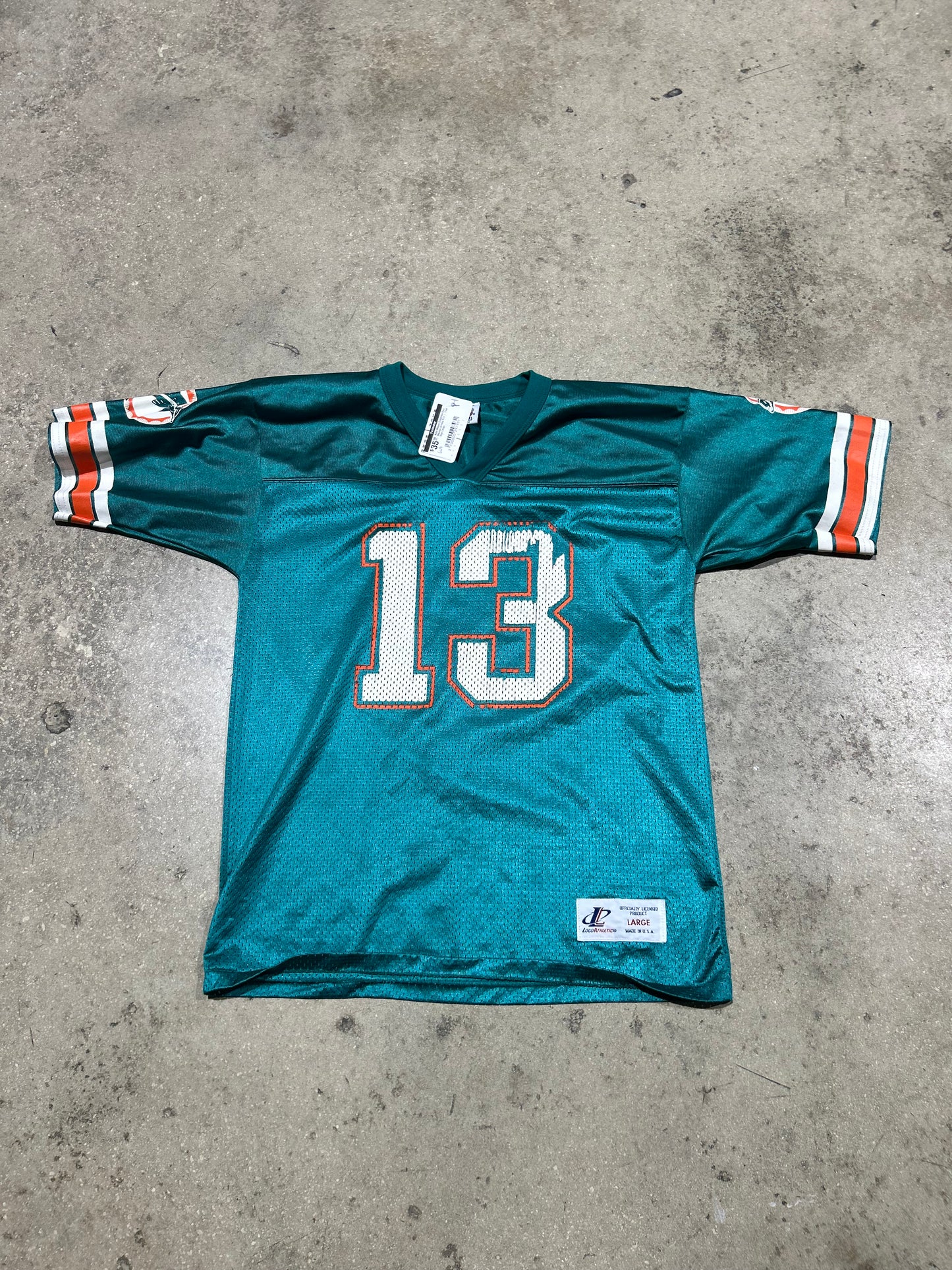Kids Miami Dolphins Dan Marino Jersey #13 - Teal Size Large