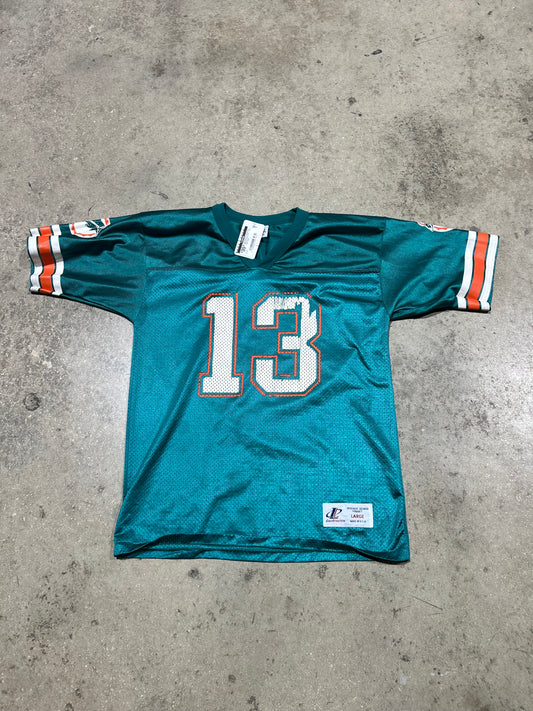 Kids Miami Dolphins Dan Marino Jersey #13 - Teal Size Large
