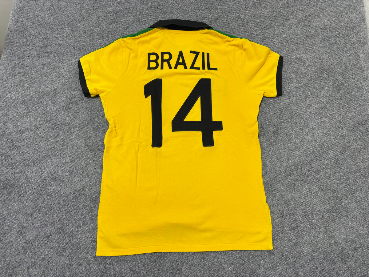 Polo Ralph Lauren Brazil #14 Polo Shirt - Yellow Size Medium