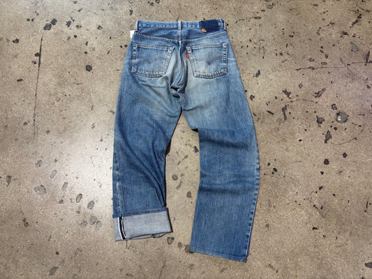 90s Levis 502xx Selvedge Big E Jeans - Blue Size 29 x 29