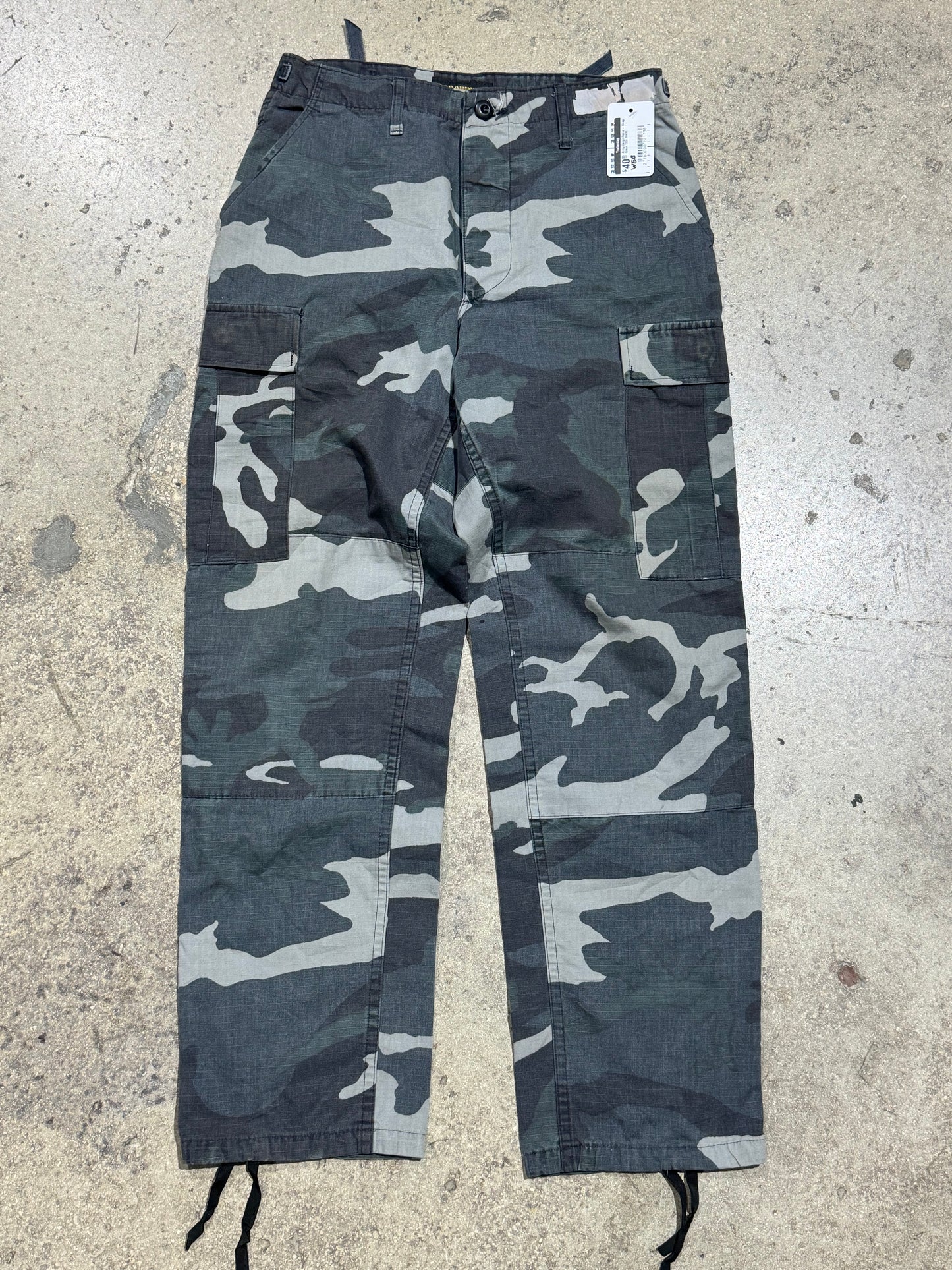 Dark Army Cargo Pants - Deep Green Size 30x30