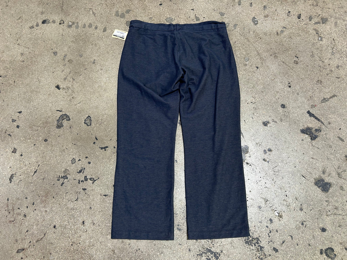 BEBE Rhinestone Spell out Sweatpants - Navy Size Large