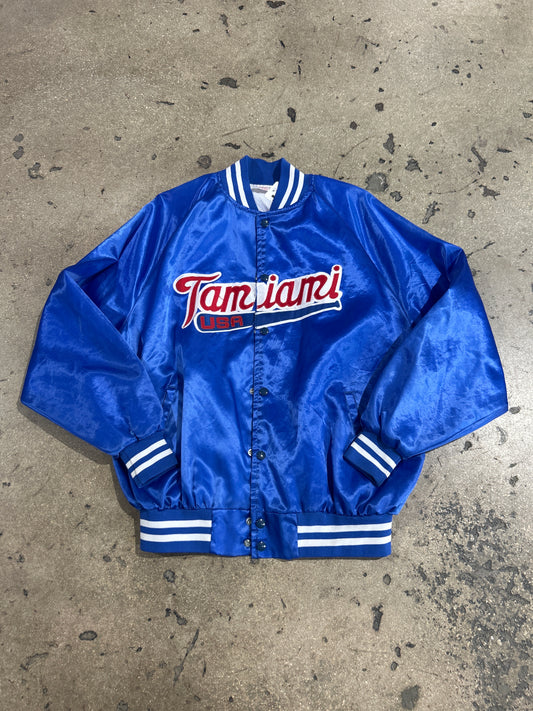 Tamiami USA Satin Jacket - Blue Size XL
