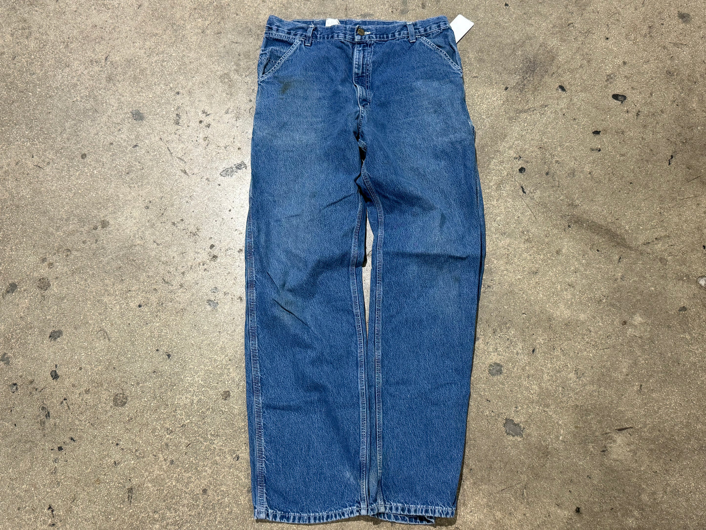 Carhartt Carpenter Denim Pants - Blue Size 36x32