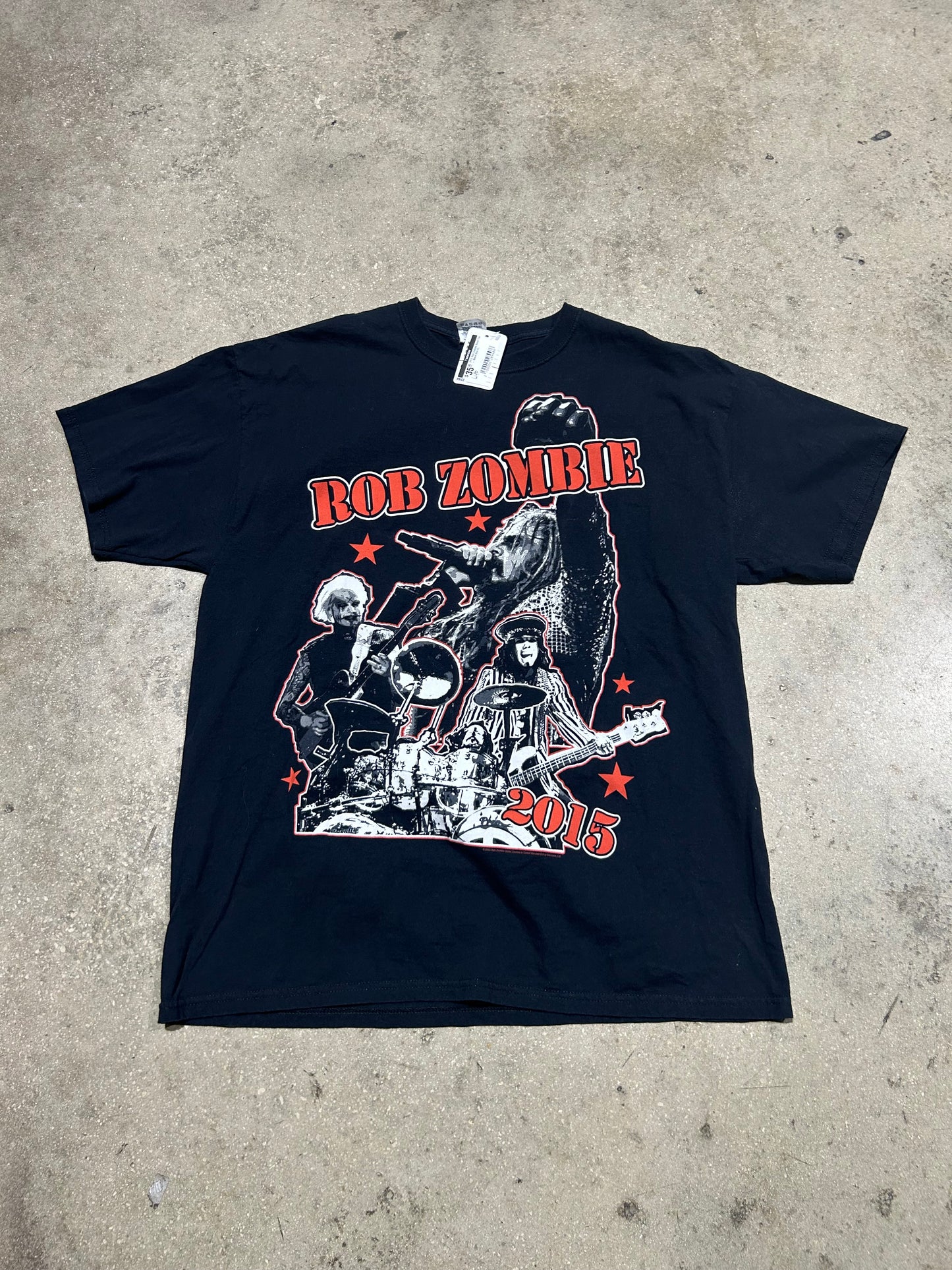2015 Rob Zombie Band Tee - Black Size XL