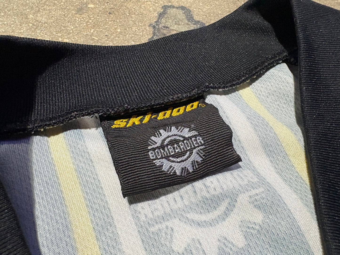 Ski Doo Motocross Long Sleeve Jersey - Blue/Yellow Size XXL