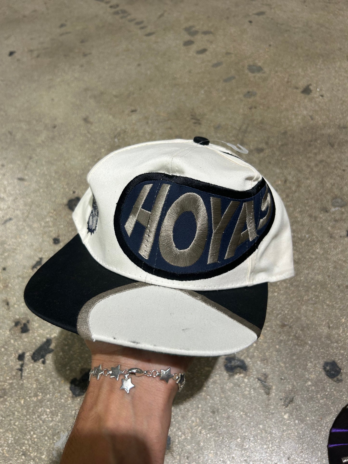 Georgetown University Hoyas Hat - White/Navy