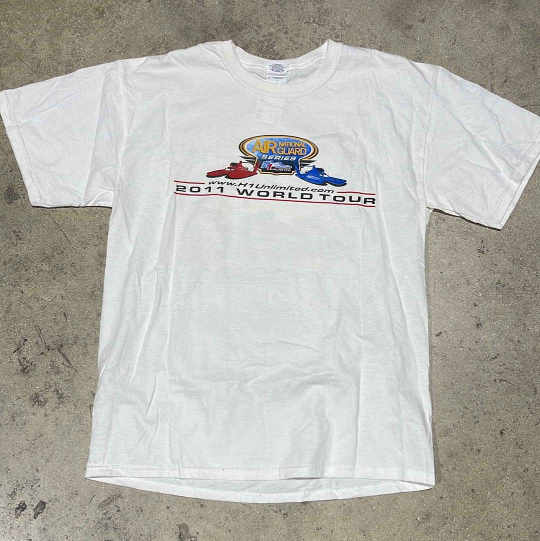 2011 World Tour Boat Racing Tee - White Size Large (21 x 28)