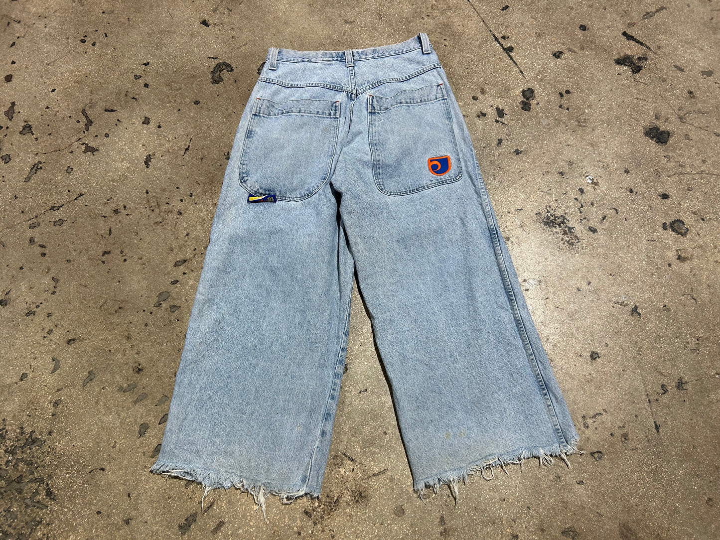 JNCO Baggy Cutoff Jeans - Blue Size 32