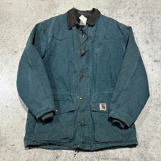 Carhartt Lined Canvas Coat - Green Size XXL