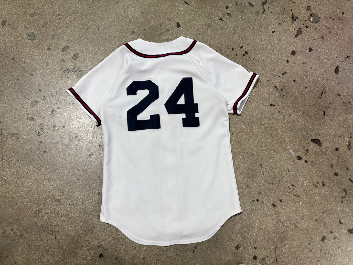 Majestic Atlanta Braves #24 Jersey - White Size Small