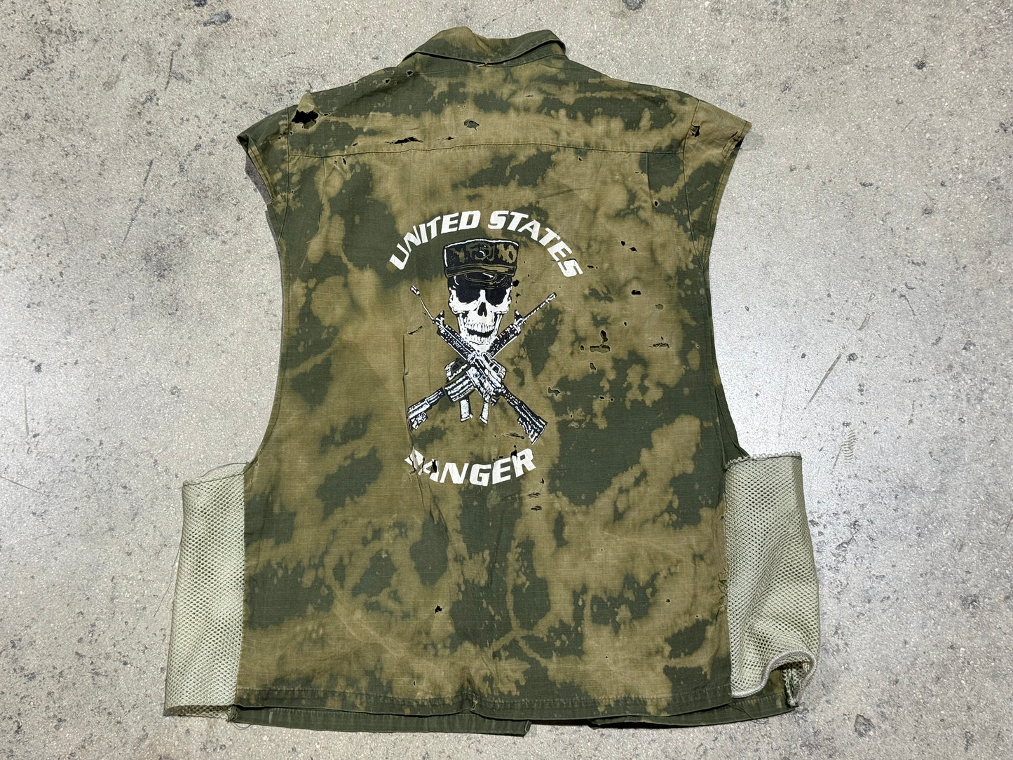 Distressed USA Rangers Vest Size XL