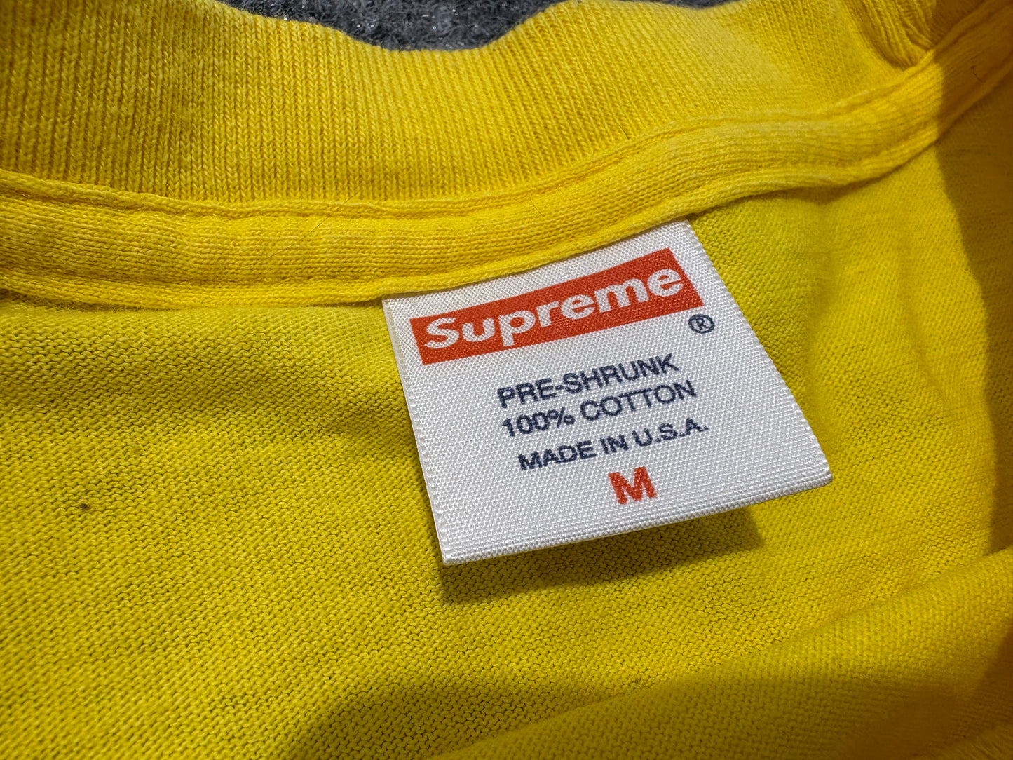 Supreme They Hate Us Tee - Yellow Size Medium