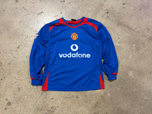 Boot Manchester United Long Sleeve Soccer Jersey - Blue Size XL