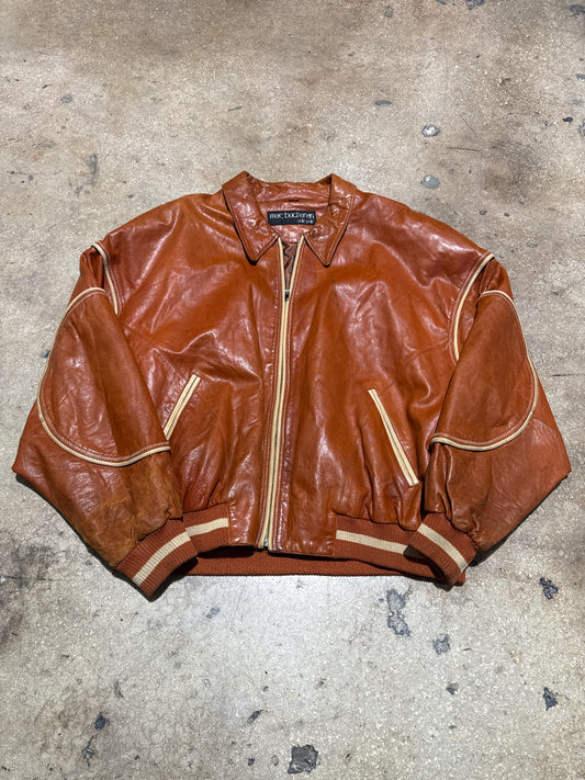 Pelle Pelle Baseball Champions Soda Club Jacket - Butta Pecan Size 46/XL