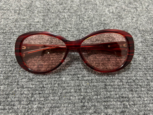 Mugler Oval Glasses - Red