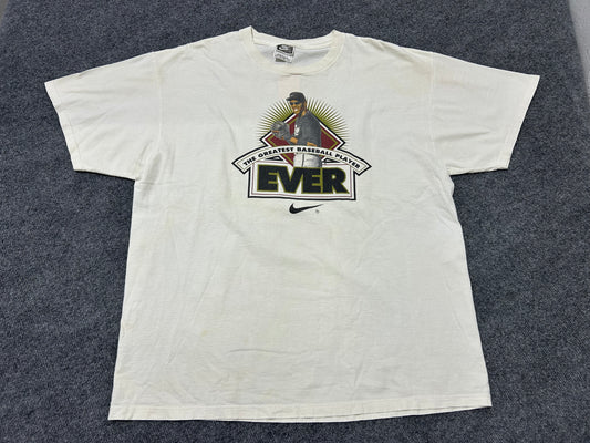 Michael Jordan Baseball Tee - White Size Large