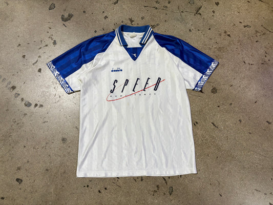 Diadora Speed Remittance Soccer Jersey - White Size Large